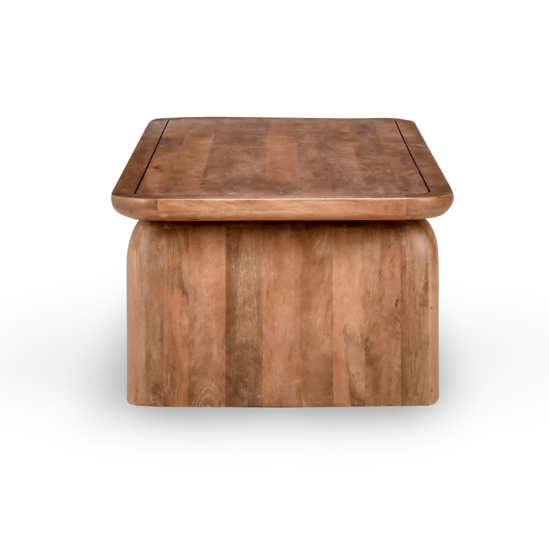 Bergholt Solid Wood Sled Coffee Table